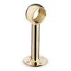 Tall Rounded Center Post Bracket - Polished Brass - 2" OD -Bar Supplies 00 336 2 TALL Tall Rounded Center Post Bracket Polished Brass 2 OD 01 19887.1598454712