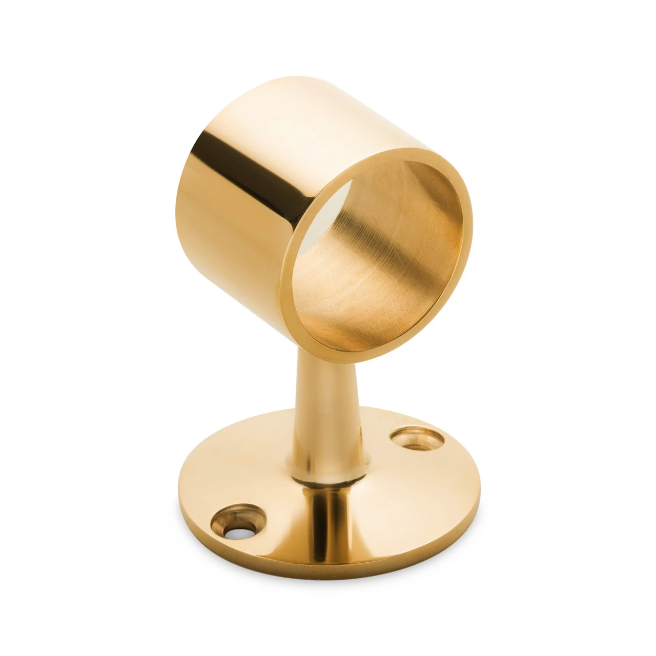 Flush Center Post - Polished Brass - 1.5" OD