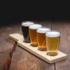 Beer Tasting Flight Serving Set - Wood Paddle & 4 Glasses -Bar Supplies 04272016 tasting glasses beer 26 52947.1590771692