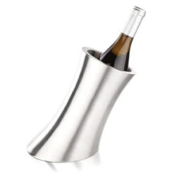 Viski Convex Double-Walled Stainless Steel Wine Bottle Chiller