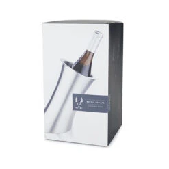 Viski Convex Double-Walled Stainless Steel Wine Bottle Chiller -Bar Supplies 0668 bottle chiller 007 13684.1590765382