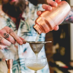 Viski Professional Heavyweight Cocktail Shaker - 17 Oz - Copper-Plated -Bar Supplies 08022017 jason wood cocktails 124 09892.1590764648