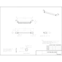 Wall Mount Rail Draft Beer Tower - Glycol Cooled - 6 To 12 Faucets 13 Wall Mount Rail Draft Beer Tower - Glycol Cooled - 6 To 12 Faucets -Bar Supplies 12 TAP RAIL WALL MOUNT Spec 66184.1622571166
