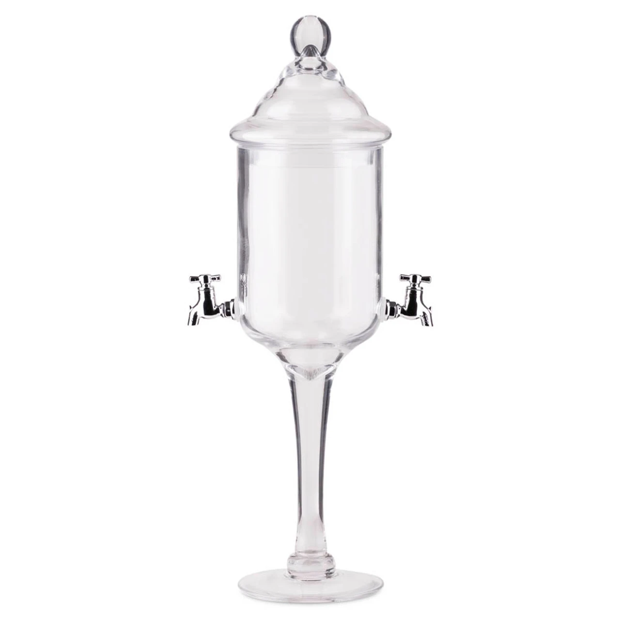 Glass Absinthe Fountain - Two Faucets 3 Glass Absinthe Fountain - Two Faucets