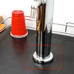 2-1/2" Flange Cover For Draft Beer Tower - Stainless Steel -Bar Supplies 175385 flange b4 1 94193.1590765558