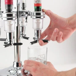 Rotary Liquor Shot Dispenser - Holds 6 Bottles -Bar Supplies 176241 final touch rotary liquor shot dispenser b4 1 46434.1590770491