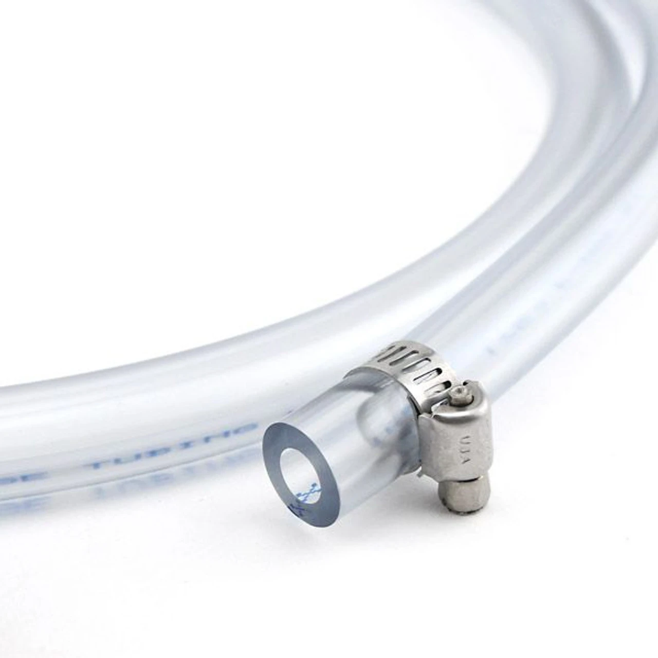 Air Line Jumper - 5/16" ID - 5' Vinyl Hose W/ Gas Ball Lock Disconnect & Screw Clamp 4 Air Line Jumper - 5/16" ID - 5' Vinyl Hose W/ Gas Ball Lock Disconnect & Screw Clamp - Image 2