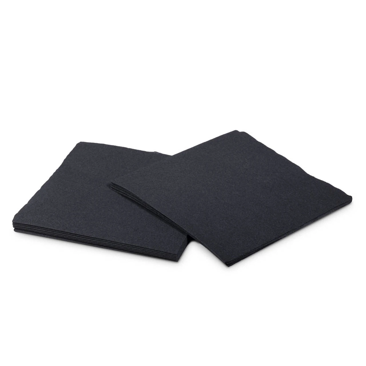 Cocktail Beverage Napkins - 1/4 Fold - Black - 2-Ply - Pack Of 250 3 Cocktail Beverage Napkins - 1/4 Fold - Black - 2-Ply - Pack Of 250