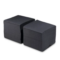 Cocktail Beverage Napkins - 1/4 Fold - Black - 2-Ply - Pack Of 250 8 Cocktail Beverage Napkins - 1/4 Fold - Black - 2-Ply - Pack Of 250 -Bar Supplies 17800580 Cocktail Beverage Napkins Qtr Fold Black 2 Ply Pack of 250 2 15182.1594739825