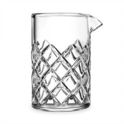 Diamond Weave Cocktail Mixing Glass With Stainless Steel Strainer - 400ml -Bar Supplies 178126 mixing glass strainer b2 2 09406.1590770650