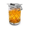Diamond Weave Cocktail Mixing Glass With Stainless Steel Strainer - 400ml -Bar Supplies 178126 mixing glass strainer b4 2 26273.1590770649