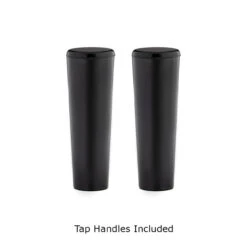 Draft Tower - 100% Stainless Steel Contact - 3" Column - 2 Taps - No Faucets -Bar Supplies 2 tap handles 61725.1590769915