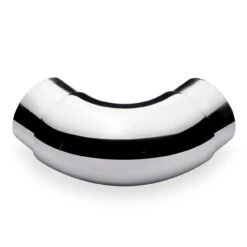 Curved Flush Elbow Fitting 90 Degree - Polished Stainless Steel - 2" OD