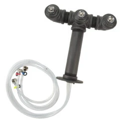 Draft Beer Tower - Black Iron - Triple Tap - Perlick 630SS Faucet -Bar Supplies 3perlickblkiron 16057 draft beer tower black iron triple tap perlick 630ss f 02 63571.1590768095