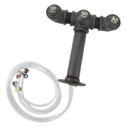 Draft Beer Tower - Black Iron - Triple Tap - Standard Stainless Steel Faucet -Bar Supplies 3stblkiron 16063 draft beer tower black iron triple tap standard faucet 02 75796.1590768100