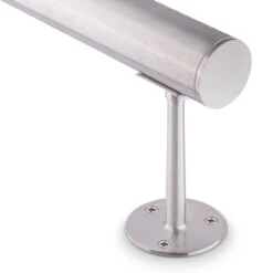 Saddle Post - Brushed Stainless Steel - 2" OD -Bar Supplies 44 348L 2 Saddle Post Brushed Satin Stainless Steel 2 OD 04 94703.1595356005