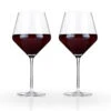 Viski Raye Crystal Burgundy Wine Glasses - 21 Oz - Set Of 2 -Bar Supplies 4532 viski raye crystal burgundy wine glass 002 77571.1590764504