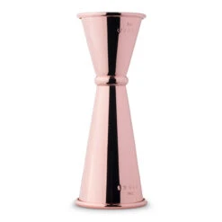 Viski Summit Makoto Japanese Style Copper Plated Double Cocktail Jigger - 1 Oz & 2 Oz