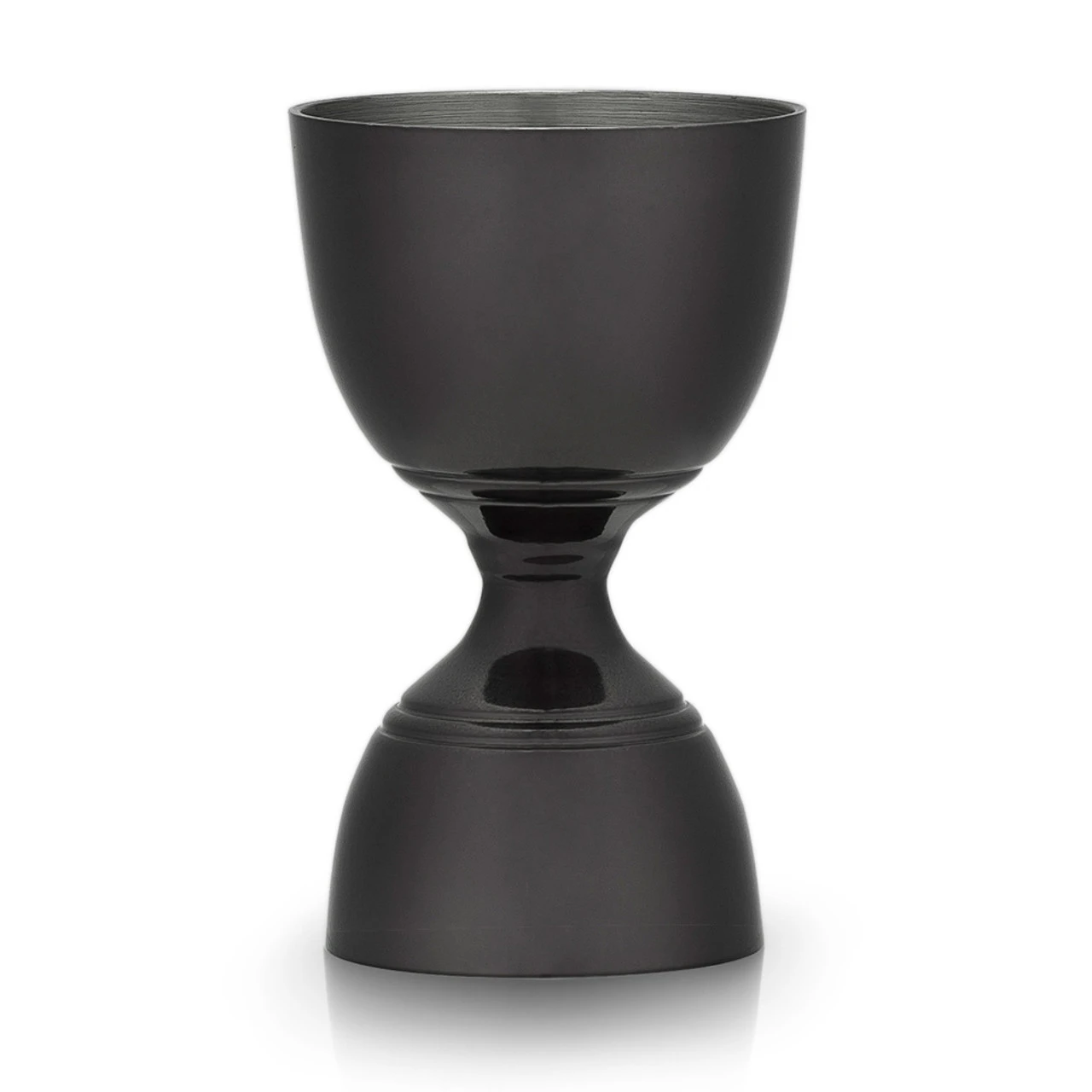 Viski Warren Gunmetal Black Canterbury Double-Sided Cocktail Jigger - 1 Oz & 2 Oz 3 Viski Warren Gunmetal Black Canterbury Double-Sided Cocktail Jigger - 1 Oz & 2 Oz