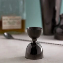 Viski Warren Premium Gunmetal Black Stainless Steel Bar Tool Set - 4 Pieces -Bar Supplies 5472 gmb 18001618 viski warren gunmetal black canterbury double sided cocktail jigger 03 1 87081.1590768964