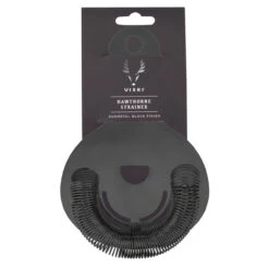 Viski Warren Gunmetal Black Hawthorne Cocktail Strainer -Bar Supplies 5473 gmb 18001619 viski warren gunmetal black hawthorne cocktail strainer 04 30889.1590768316