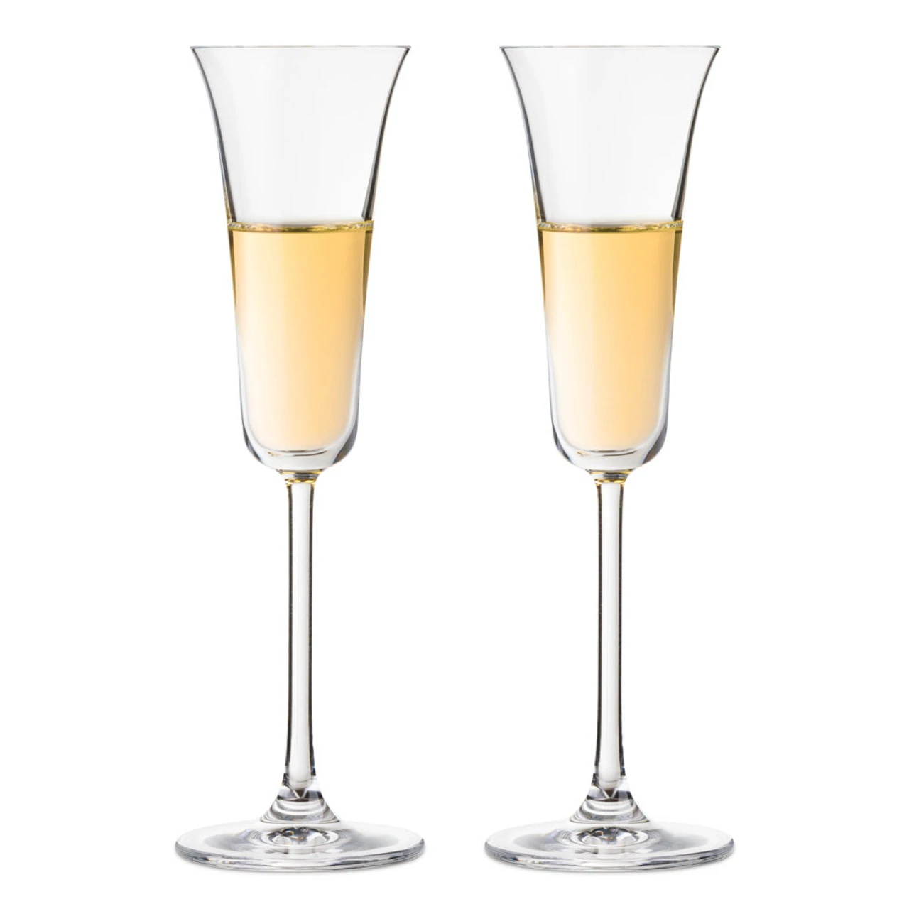 Nude Glass Vintage Crystal Flared Grappa Glasses - 3.72 Oz - Set Of 2 3 Nude Glass Vintage Crystal Flared Grappa Glasses - 3.72 Oz - Set Of 2