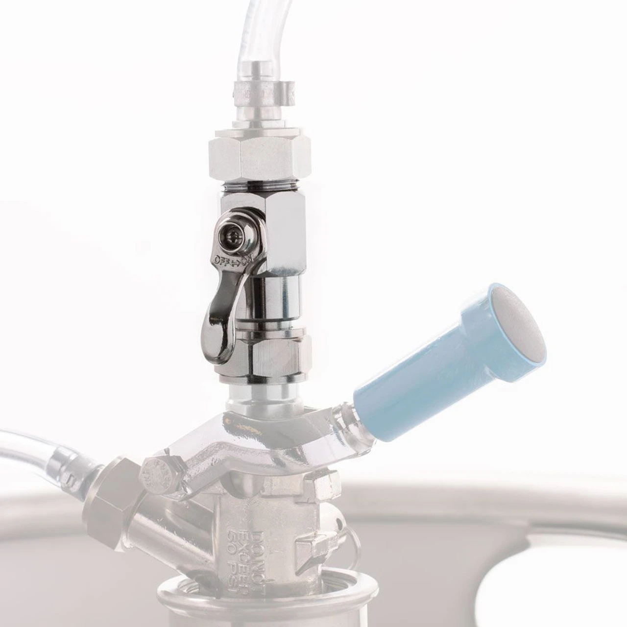 Keg Coupler Shut Off Valve - 3/8" Bore 4 Keg Coupler Shut Off Valve - 3/8" Bore - Image 2