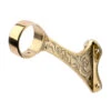 Decorative Bar Bracket - Polished Brass - 2" OD 1 Decorative Bar Bracket - Polished Brass - 2" OD -Bar Supplies 76918 2 Decorative Bar Bracket Polished Brass 2 OD 01 30888.1598455776