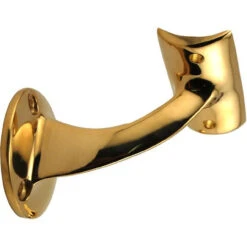 Handrail Bracket - Polished Brass - 2" OD -Bar Supplies 76932 2 brassarmrestsza b2 2 40962.1590768538
