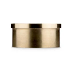 Flush Flat End Cap - Polished Brass - 2" OD -Bar Supplies 76940 2 Flush Flat End Cap Polished Brass 2 OD 2 00556.1598455855