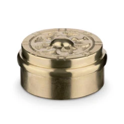 Flush Decorative End Cap - Polished Brass - 2" OD