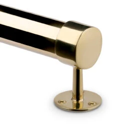Center Post End Cap - Polished Brass - 2" OD -Bar Supplies 76971 2 Center Post End Cap Polished Brass 2 OD 04 38026.1598456229