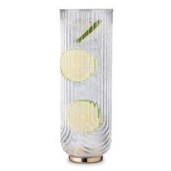 Viski Gatsby Gold Footed Glass Cocktail Carafe - 42 Oz