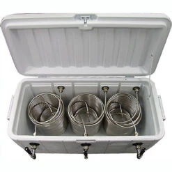Triple Faucet Jockey Box - 120' Coils - Faucet Hardware Kit 7 Triple Faucet Jockey Box - 120' Coils - Faucet Hardware Kit -Bar Supplies 811t 20b 3jockeybx ba1 1 00280.1590768613