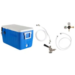 Single Faucet Jockey Box - 50' Coil - Complete Kit Without CO2 Tank
