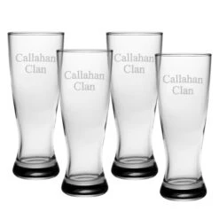 Grand Pilsner Glasses - Set Of 4 (Free Personalization)