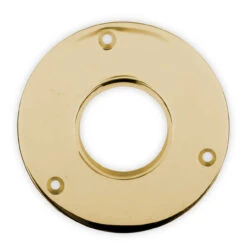5" Heavy Duty Floor / Ceiling Flange - Polished Brass - 2" OD -Bar Supplies 918 2P 5 Heavy Duty Floor Ceiling Flange Polished Brass 2 OD 03 77544.1605213584