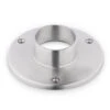 5" Heavy Duty Floor / Ceiling Flange - Brushed Stainless Steel - 2" OD
