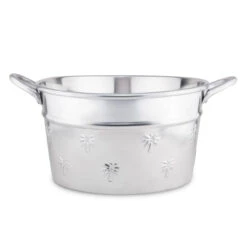 Oval Palm Tree Aluminum Beverage Tub - 18"L