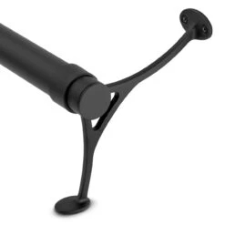 Combination Foot Rail Bracket - Matte Black - 1.5" OD -Bar Supplies BLK 76912 1 pt 5 Combination Foot Rail Bracket Matte Black 1 pt 5 OD 04 16960.1609781309
