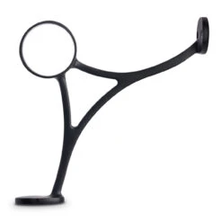 Combination Foot Rail Bracket - Matte Black - 2" OD -Bar Supplies BLK 76912 2 Combination Foot Rail Bracket Matte Black 2 OD 02 14706.1595356534