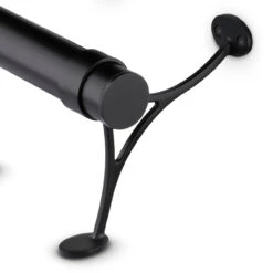 Combination Foot Rail Bracket - Matte Black - 2" OD -Bar Supplies BLK 76912 2 Combination Foot Rail Bracket Matte Black 2 OD 04 73312.1595356534