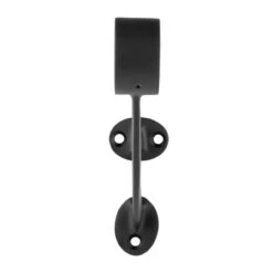 Bar Mount Foot Rail Bracket - Matte Black - 1.5" OD -Bar Supplies BLK 76913 1 pt 5 Bar Mount Foot Rail Bracket Matte Black 1 pt 5 OD 03 29914.1609797143
