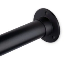4" Wall Flange - Matte Black - 2" OD -Bar Supplies BLK 76921 2 4 Wall Flange Matte Black 2 OD 04 00318.1601040359