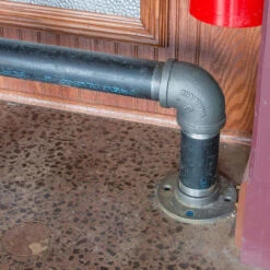 90 Degree Elbow - Black Pipe Foot Rail - 2" ID -Bar Supplies Black Pipe Componenents 004 09053.1613658518