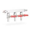 3-Way CO2 Distribution Bar With Safety -Bar Supplies DTM1403S 3 Way CO2 Distribution Bar with Safety 01 70603.1682351963