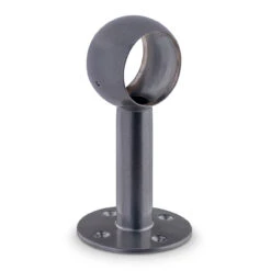 Rounded Center Post Bracket - Gunmetal Grey - 2" OD