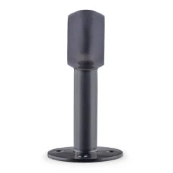 Rounded Center Post Bracket - Gunmetal Grey - 2" OD -Bar Supplies GRY 76336 2 Rounded Center Post Bracket Gunmetal Grey 2OD 04 36889.1595359212