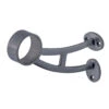 Bar Mount Foot Rail Bracket - Gunmetal Grey - 2" OD