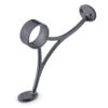 Combination Foot Rail Bracket - Gunmetal Grey - 2" OD